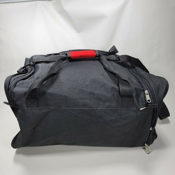 Walt Disney World 1971 Mickey Mouse Black Duffel Bag Travel Gym Tote Disney Park - Picture 3 of 11